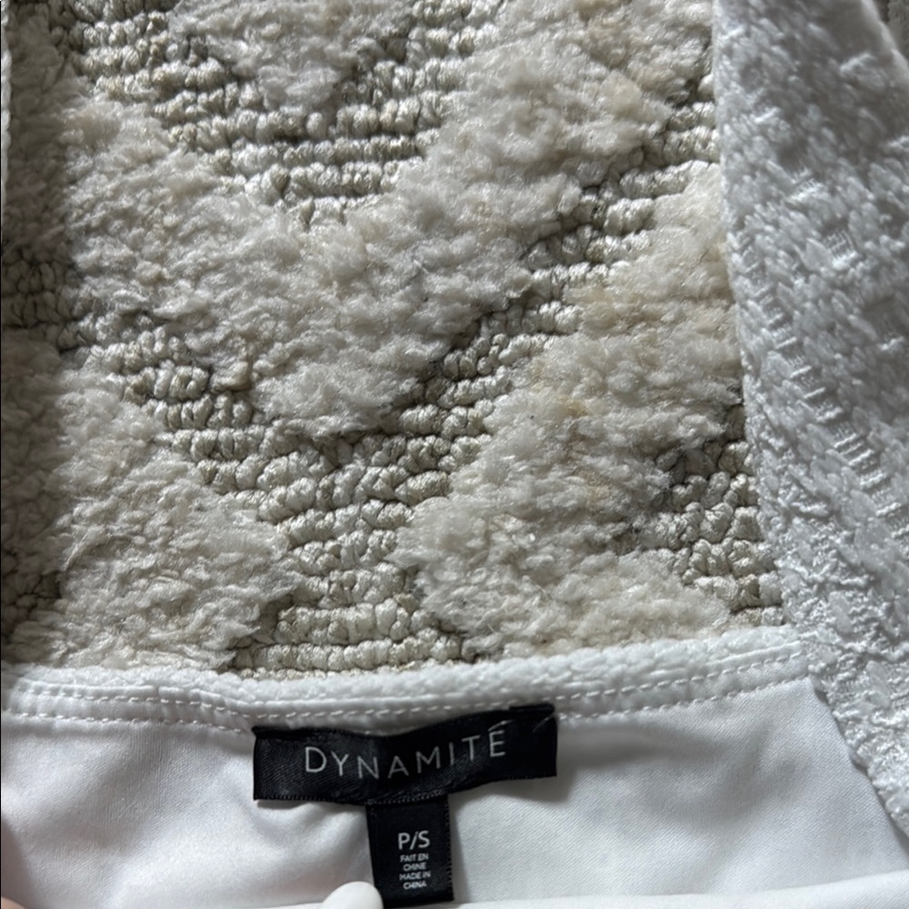 Dynamite White Ribbed Tank Top - Picture 3 of 3